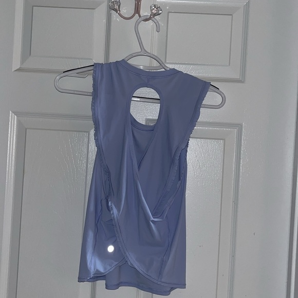 Lululemon cross back ruffle tank - Picture 2 of 6